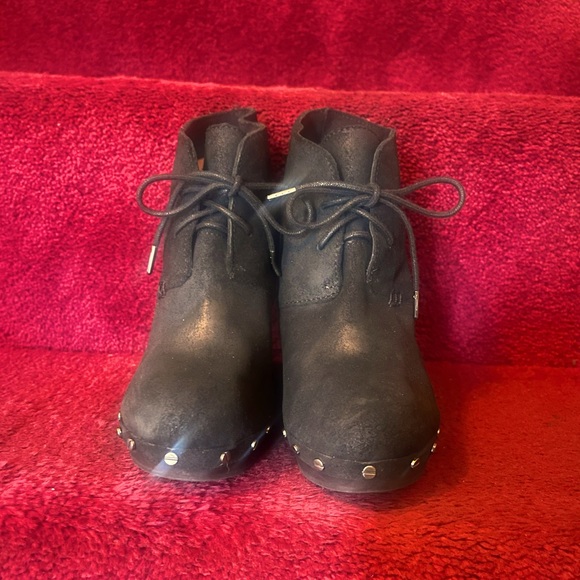 Dr.Scholl’s Black Nubuck Wedge Bootie - Picture 4 of 5